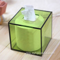 Pemegang Tisu Lucite Cincin Napkin Muka Akrilik Panas